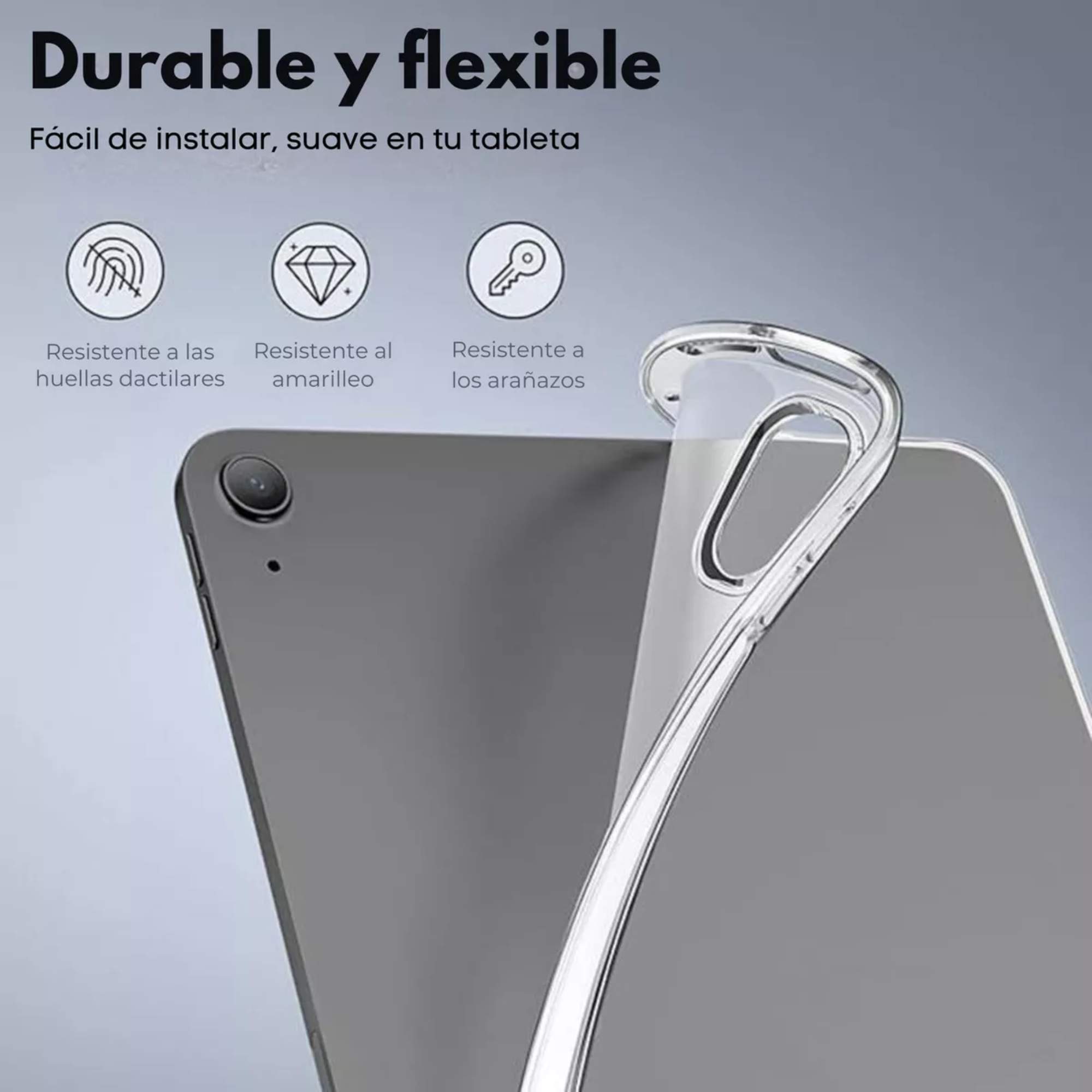 Kit Funda Case Transparente Uso Rudo + Mica Papel Para iPad mini 6 8.3