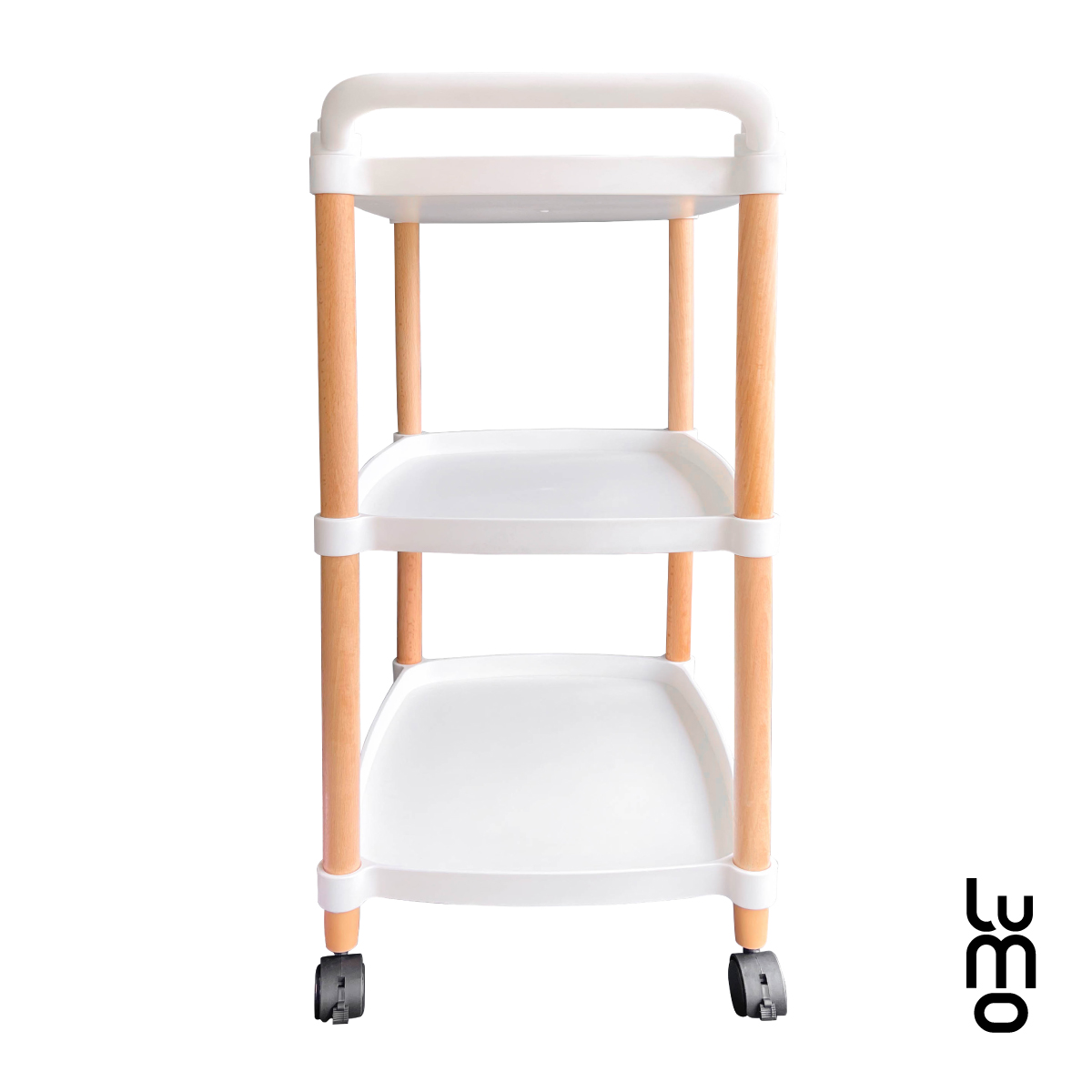 Carrito Mesa de Servicio Auxiliar de Bar 3 Niveles Tipo Eams.