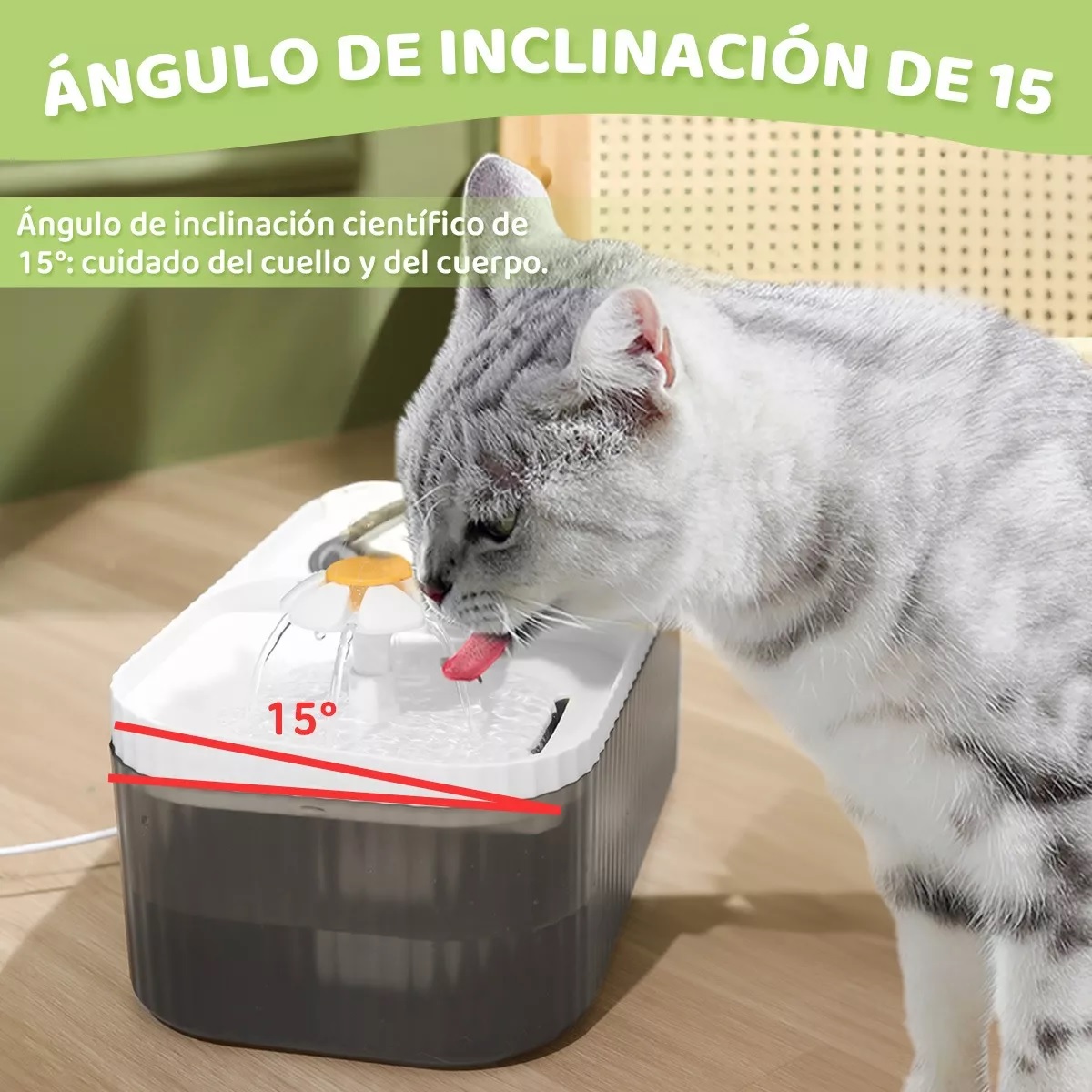 Bebederos Gatos Comederos Perros Fuentes De Gran Capacidad
