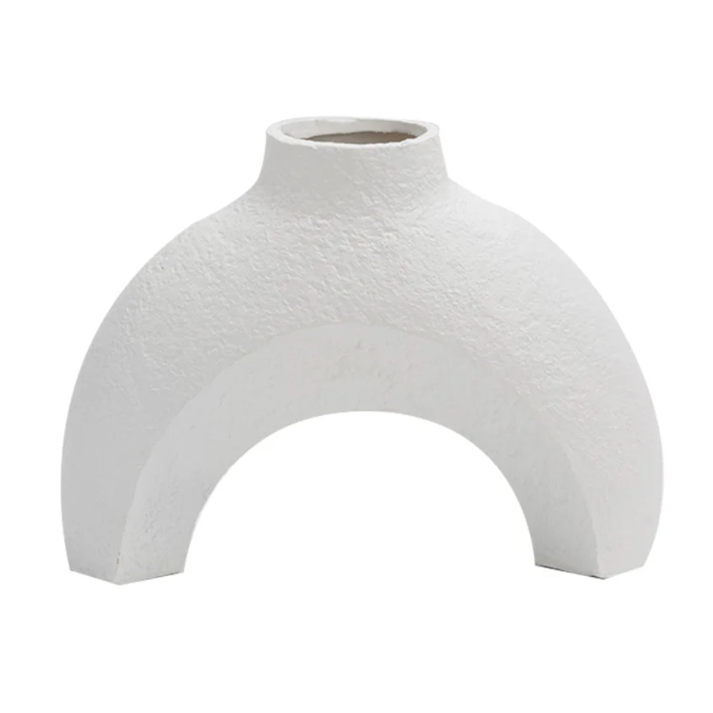 Base Decorativa Color Blanco de Forma Irregular