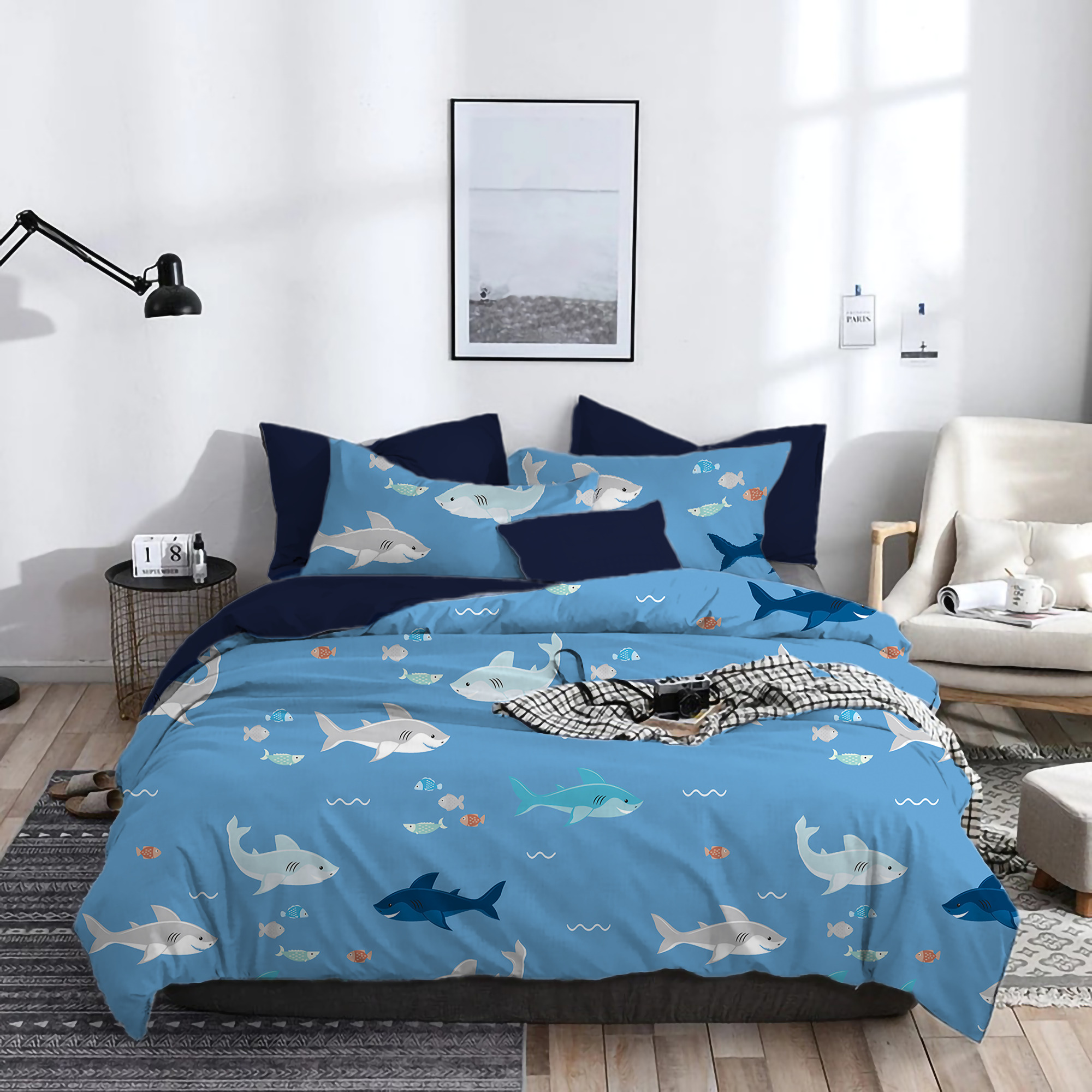 SET DE EDREDON TIB AZUL POLO ONE