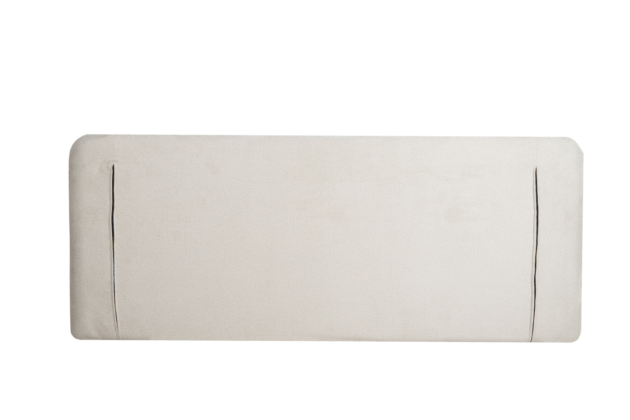 Cama Queen Size con Cabecera y Base Beige en Tela Premium. Rellena de Hule Espuma y Estructura de Madera Maciza