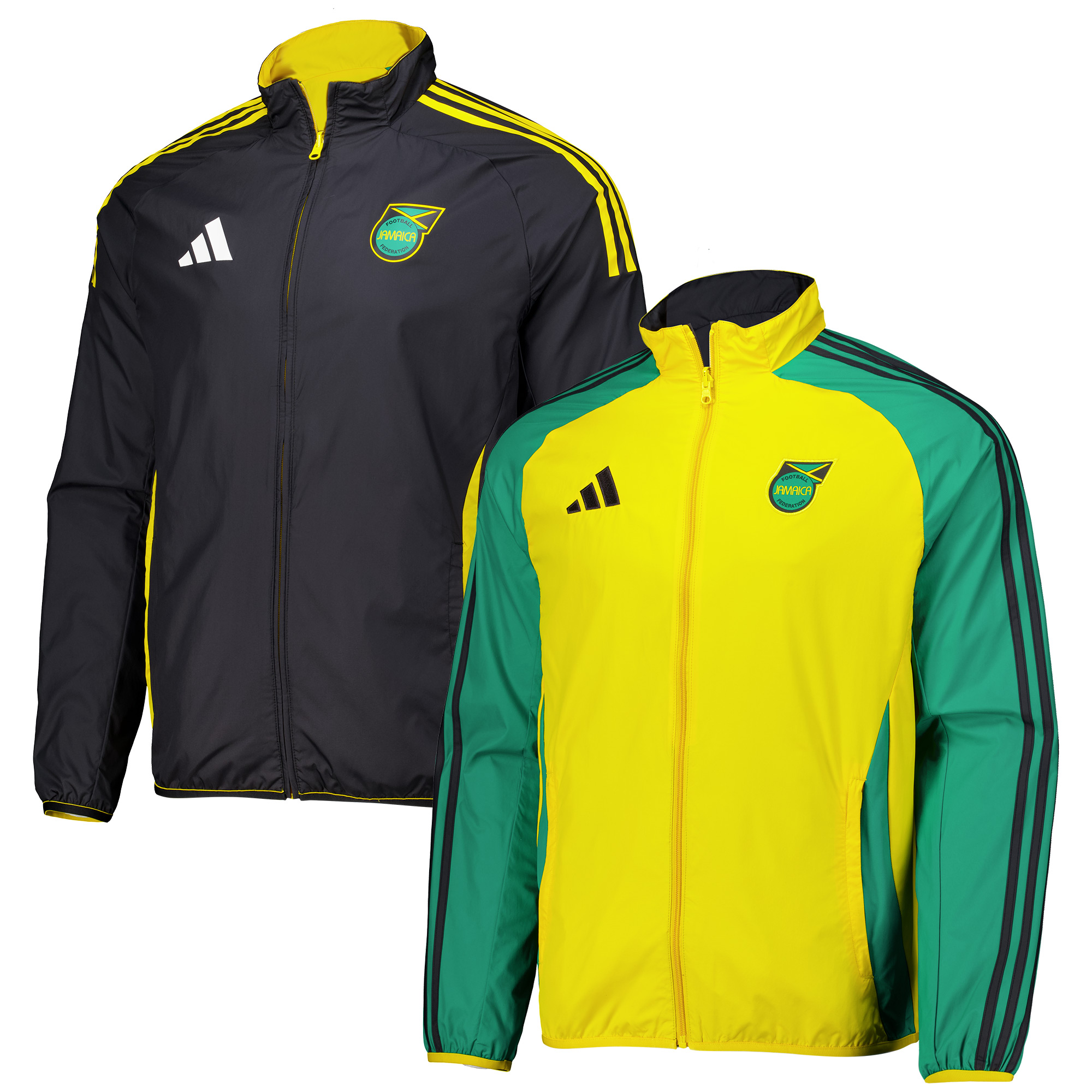 Chamarra Original Adidas Selección Jamaica doble visita 2024 IW2929