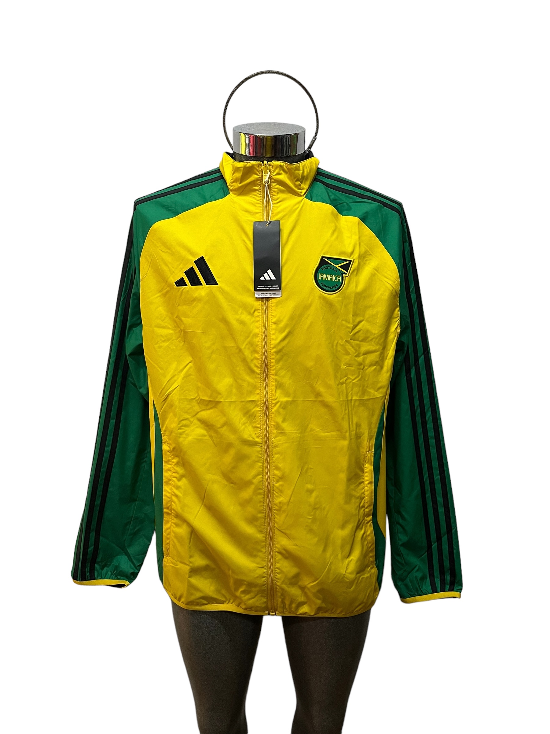 Chamarra Original Adidas Selección Jamaica doble visita 2024 IW2929