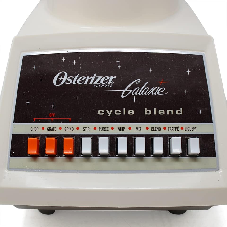 Oster Licuadora Galaxy 10 Velocidades, Vaso de Plástico, Color Almendra, 869-16