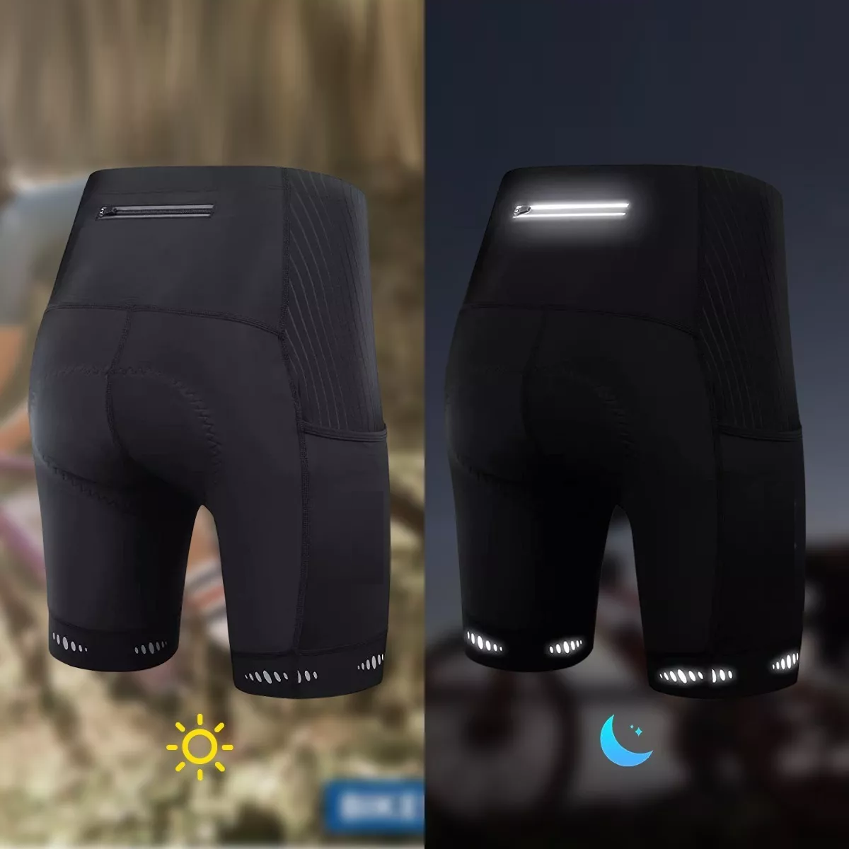 Shorts De Ciclismo Con Cojín De Silicona Sin Impactar Talla M
