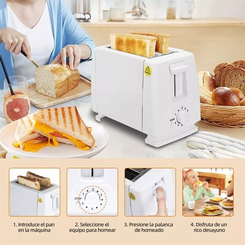 Tostador De Pan Y Bagel White 6 Niveles Blanco 110v 