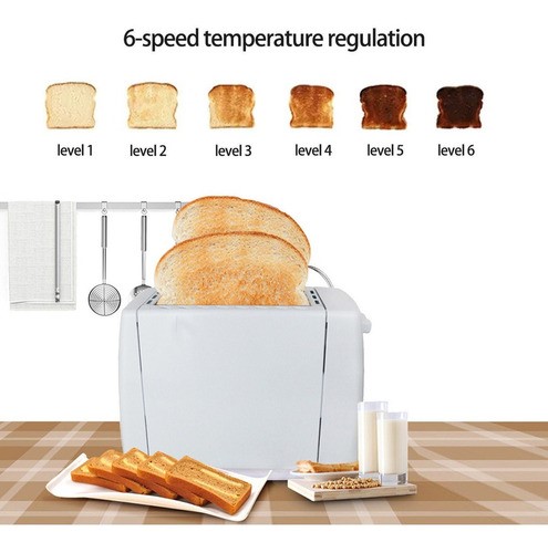 Tostador De Pan Y Bagel White 6 Niveles Blanco 110v 