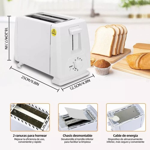 Tostador De Pan Y Bagel White 6 Niveles Blanco 110v 
