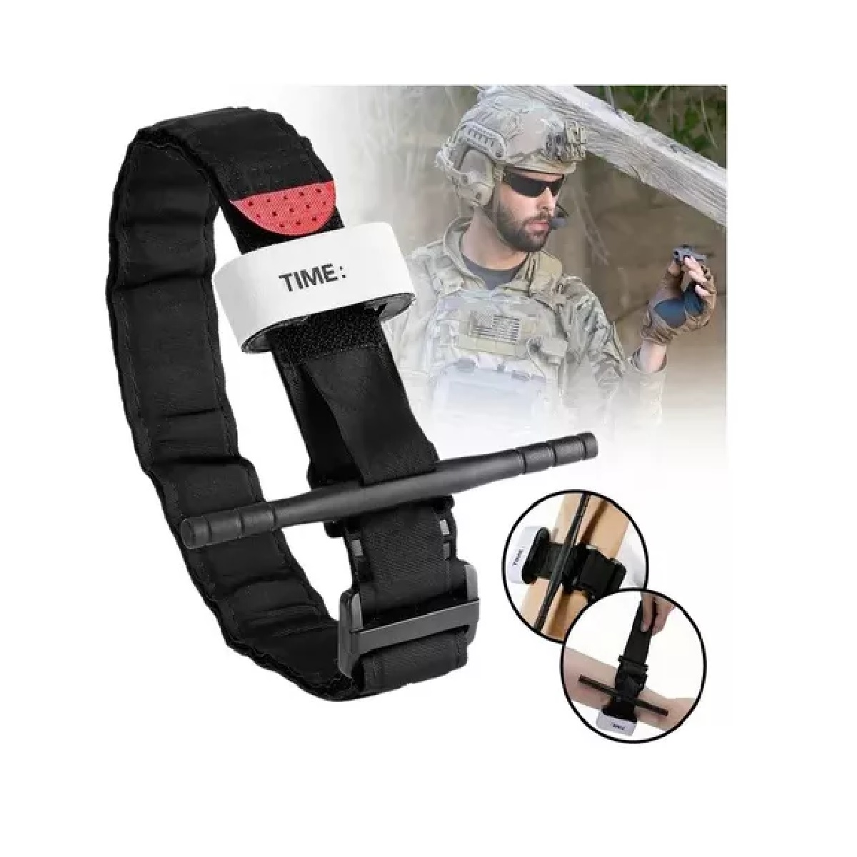 Set 2 Pzs 95cm Torniquete De Emergencia Táctico Para Alpinismo