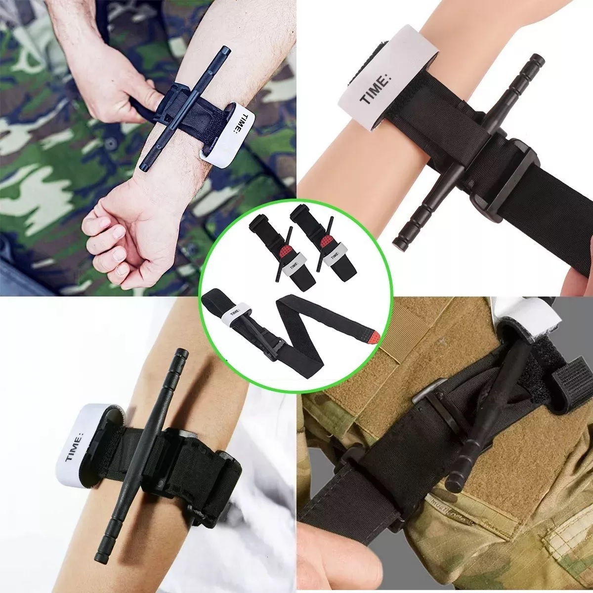 Set 2 Pzs 95cm Torniquete De Emergencia Táctico Para Alpinismo