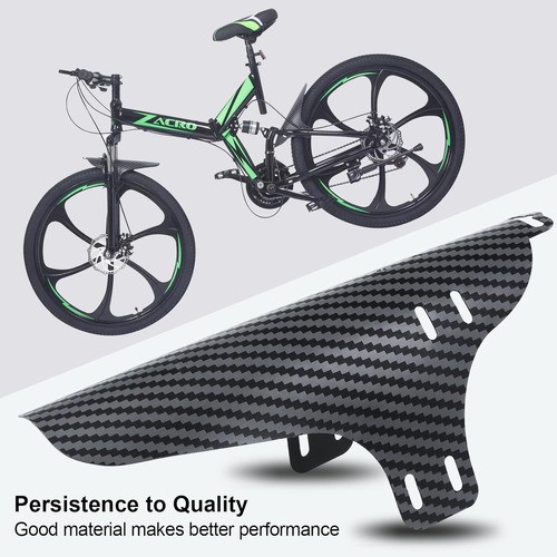 2 Piezas Lodera Salpicadera Guardabarros Mtb Bici Universal Fibra de carbon