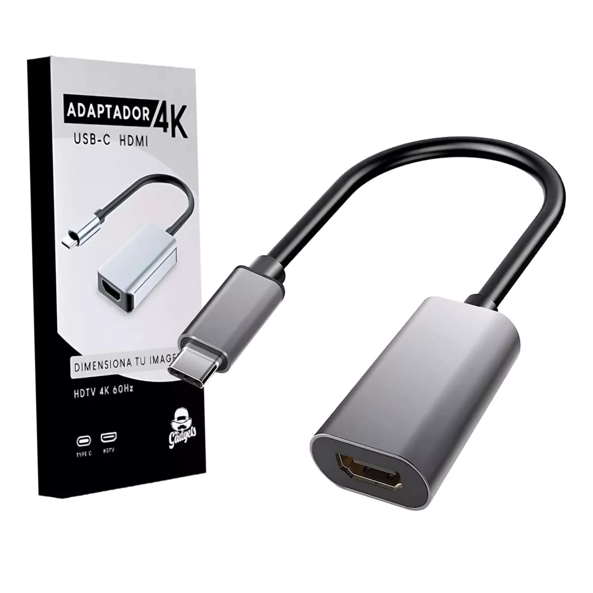 Cable Adaptador Usb C A Hdmi 4k 60hz Aluminio Para Mac iPad