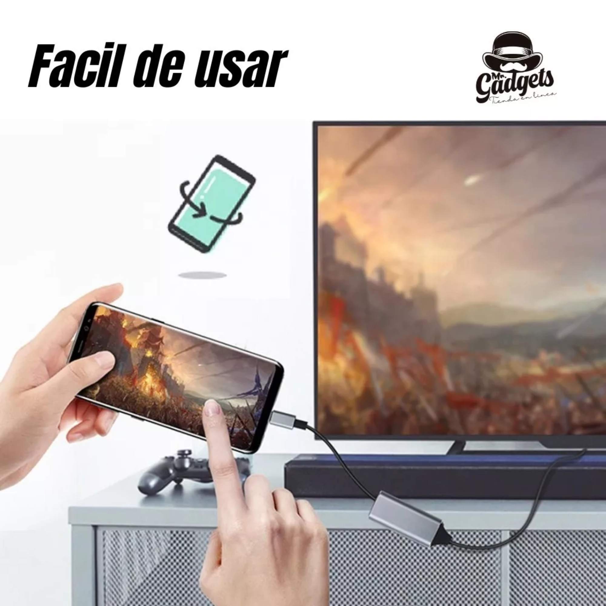 Cable Adaptador Usb C A Hdmi 4k 60hz Aluminio Para Mac iPad