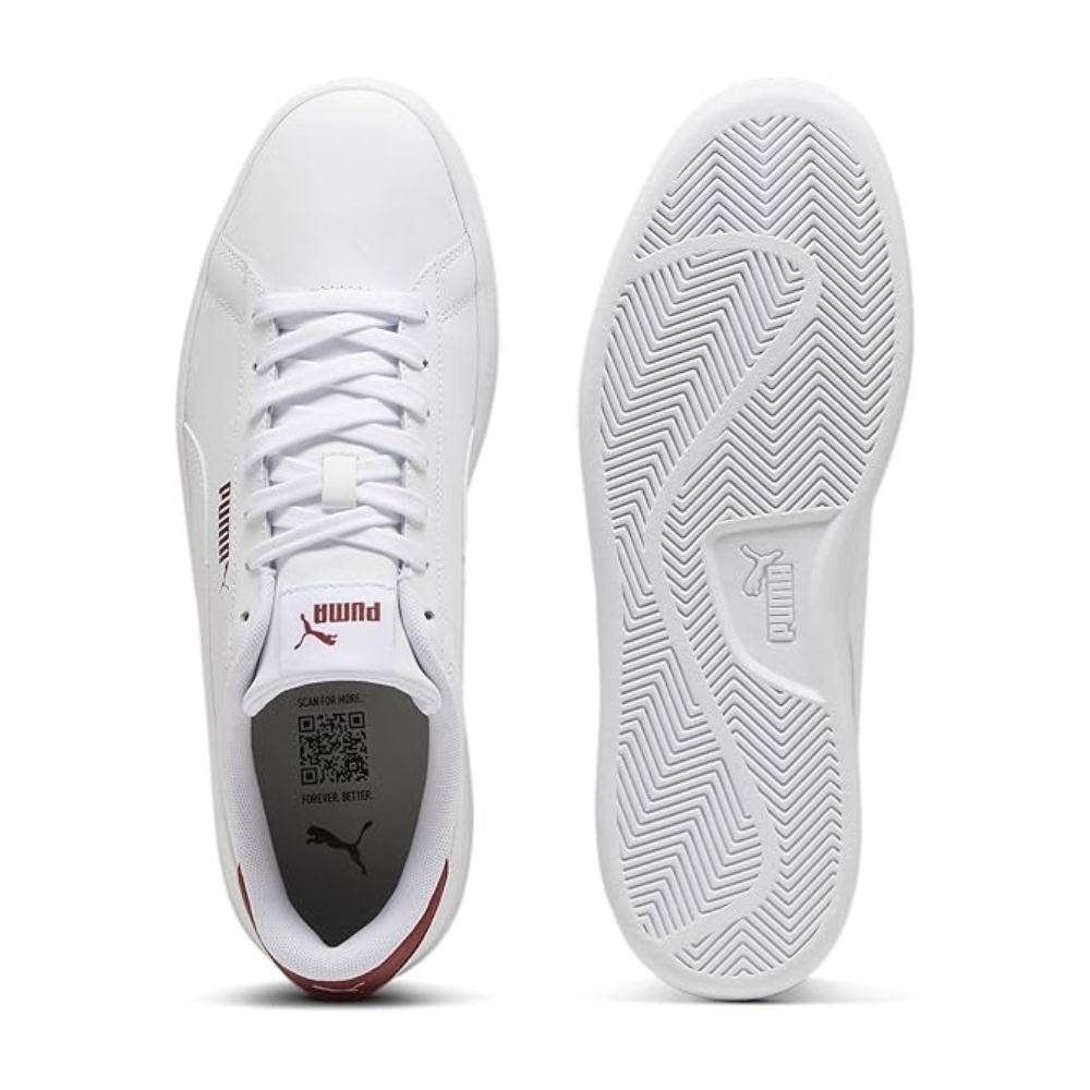 Tenis Puma Smash 3.0 L Blancio-Vino Unisex 390987 20