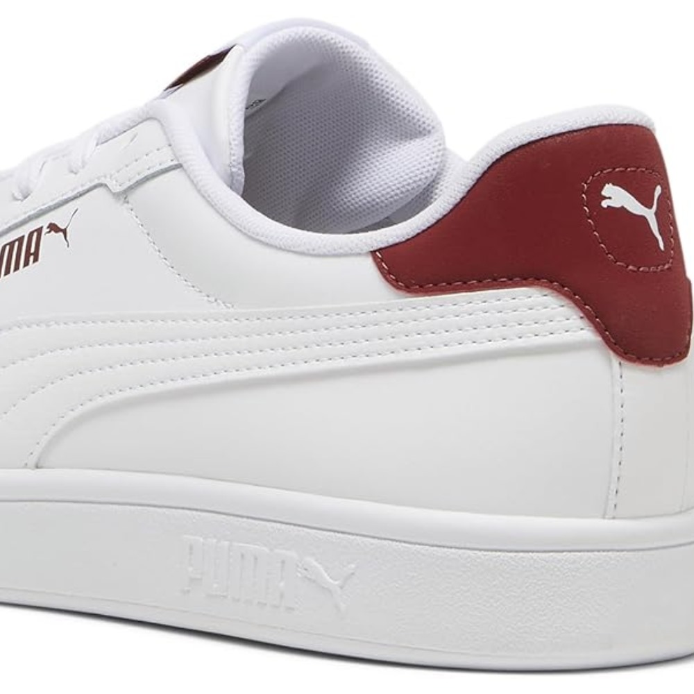 Tenis Puma Smash 3.0 L Blancio-Vino Unisex 390987 20