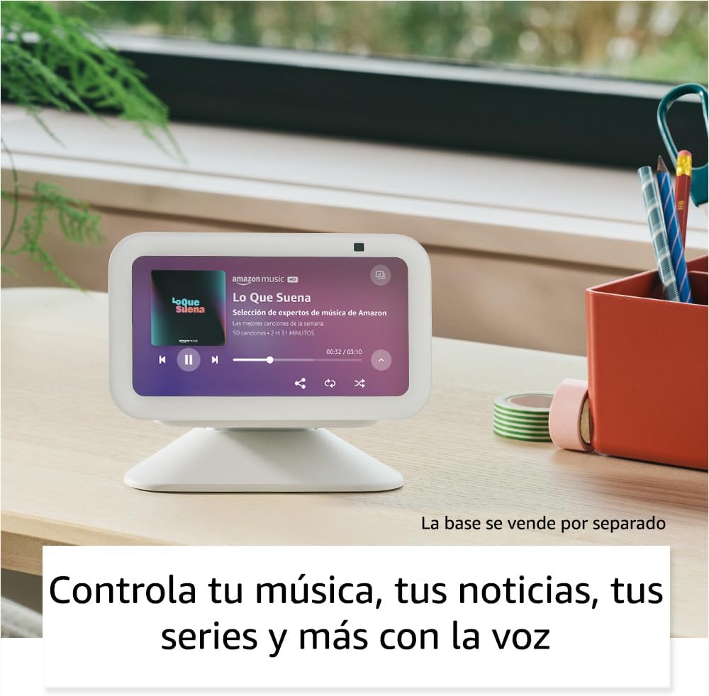 Amazon Echo Show 5 (3.ª generación, modelo de 2023) | Pantalla inteligente con graves más profundos y sonido más claro | Blanco