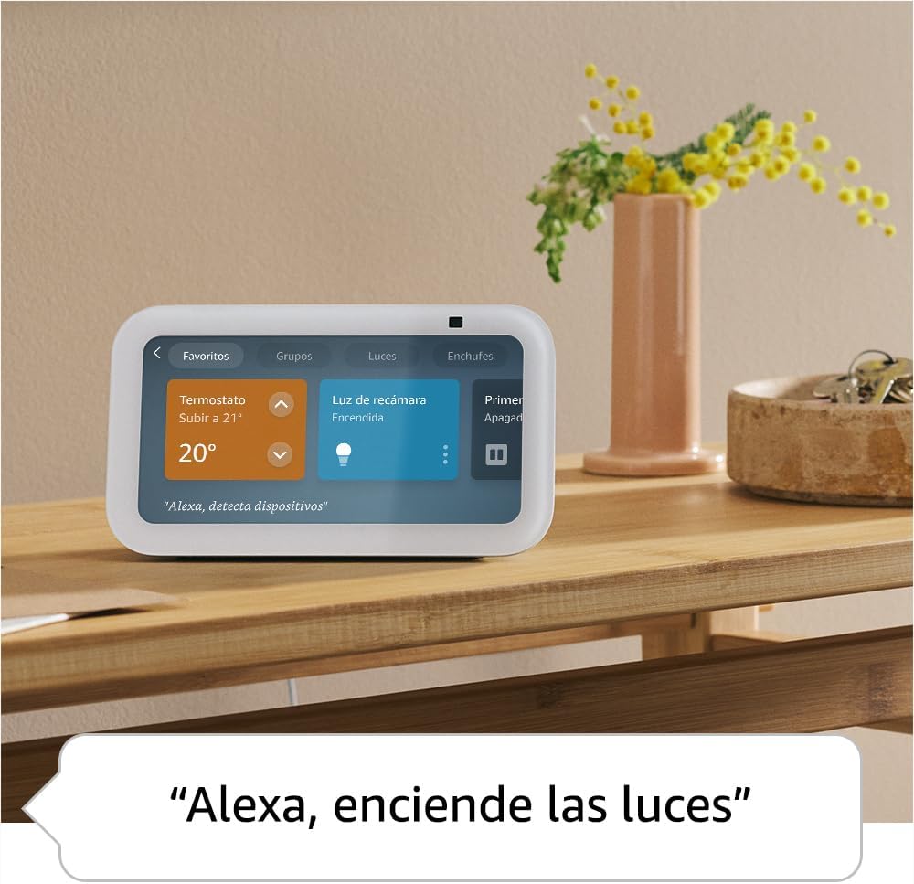 Amazon Echo Show 5 (3.ª generación, modelo de 2023) | Pantalla inteligente con graves más profundos y sonido más claro | Blanco