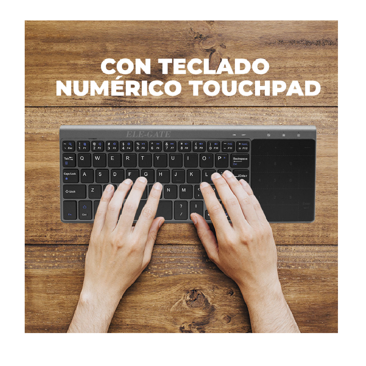 Mini Teclado Inalámbrico Portátil con Mouse Pad / Pad Numérico