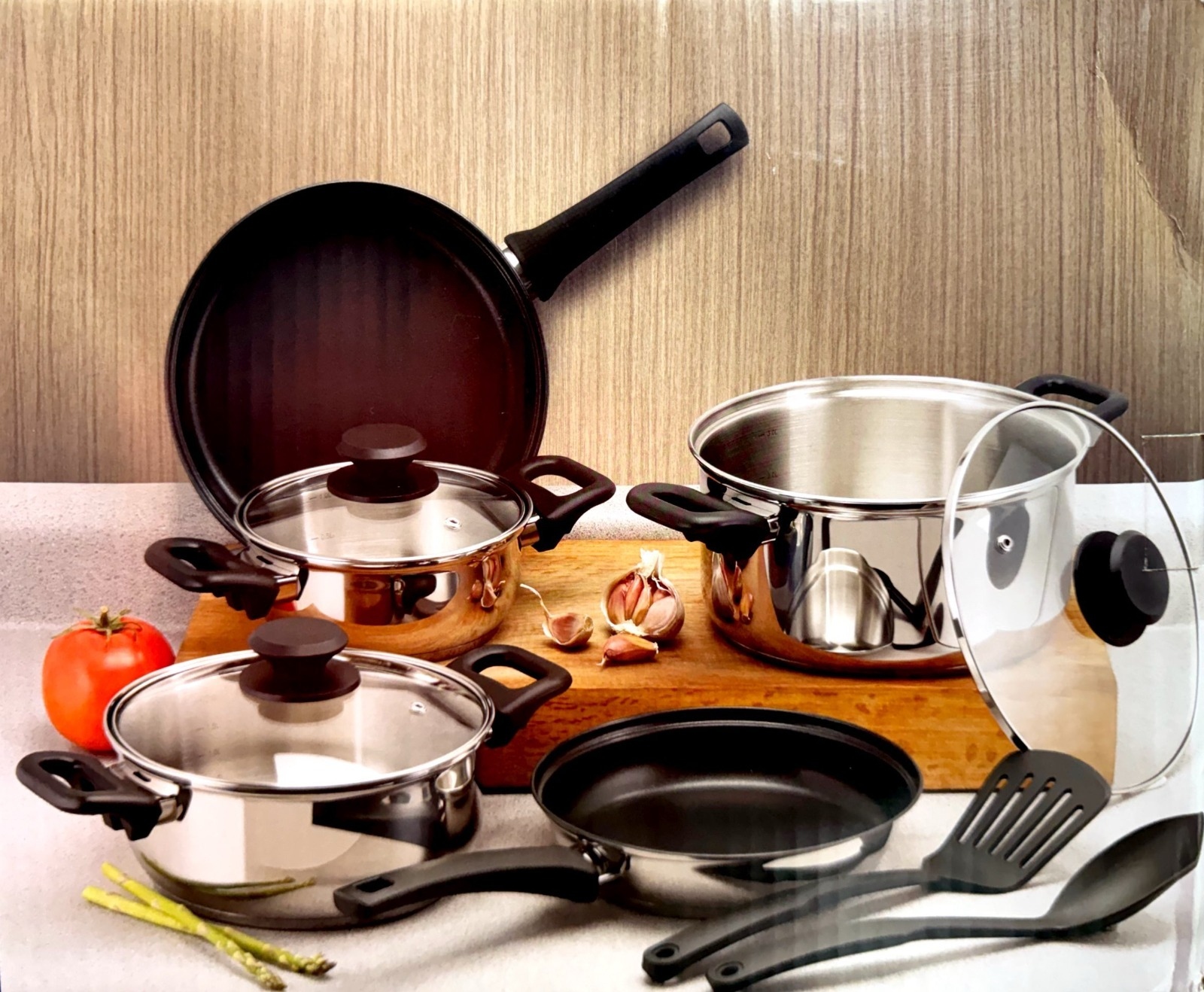 Batería de Cocina Tramontina 32300/409 10 Pzas Acero Inox ENDY3
