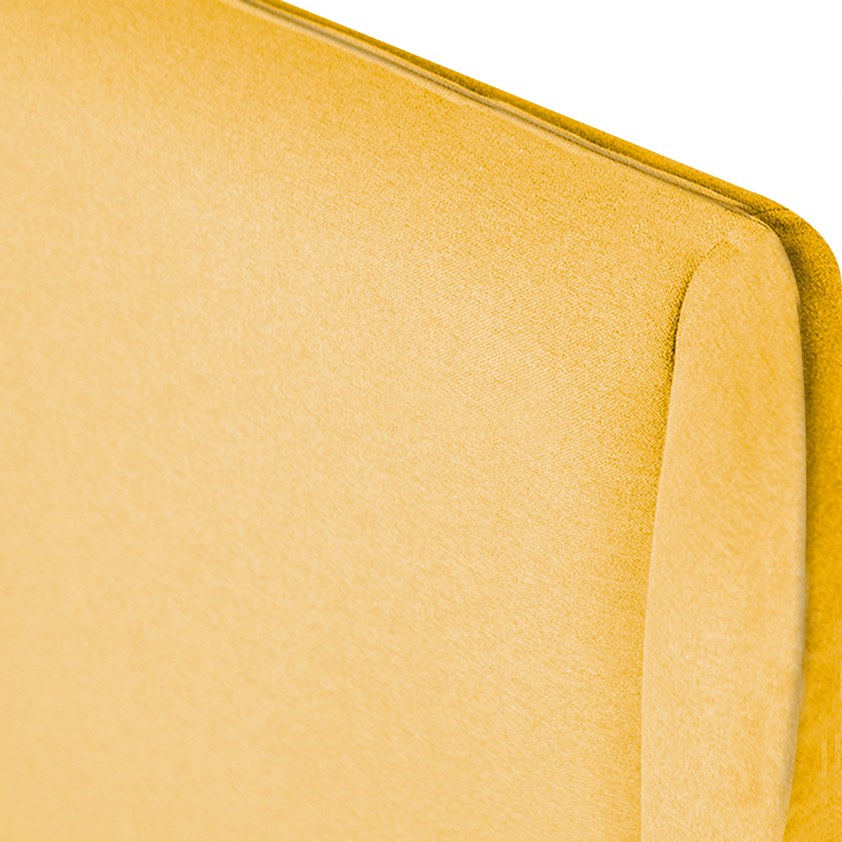 Cabecera para Cama Matrimonial Tapizada Color Mostaza. Acolchada con Hule Espuma. Estructura de Madera Industrial