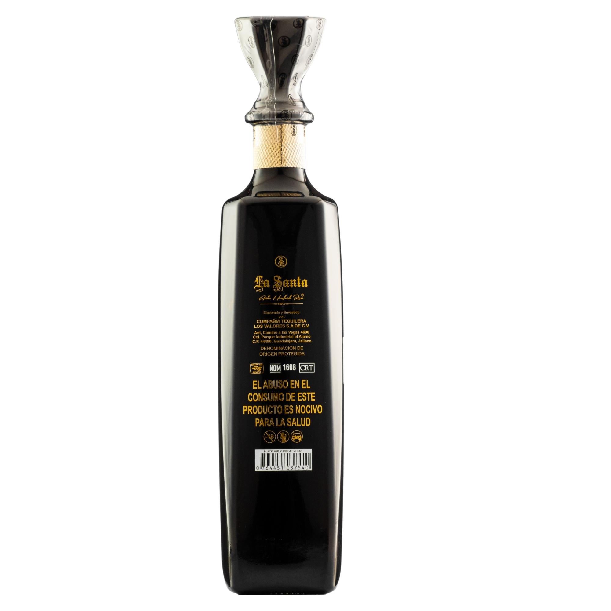 Tequila La Santa Black Añejo Premium Triple Barrel 750 Ml