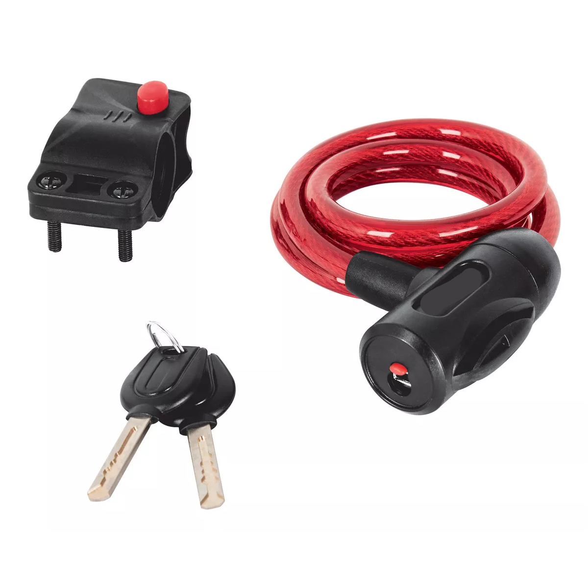 Candado De Cable Con Llave, 10 Mm X 1.0 M