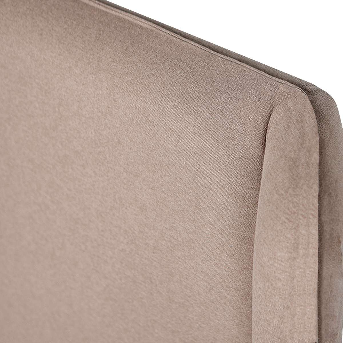Cabecera para Cama Queen Size Tapizada Color Caqui. Acolchada con Hule Espuma. Estructura de Madera Industrial