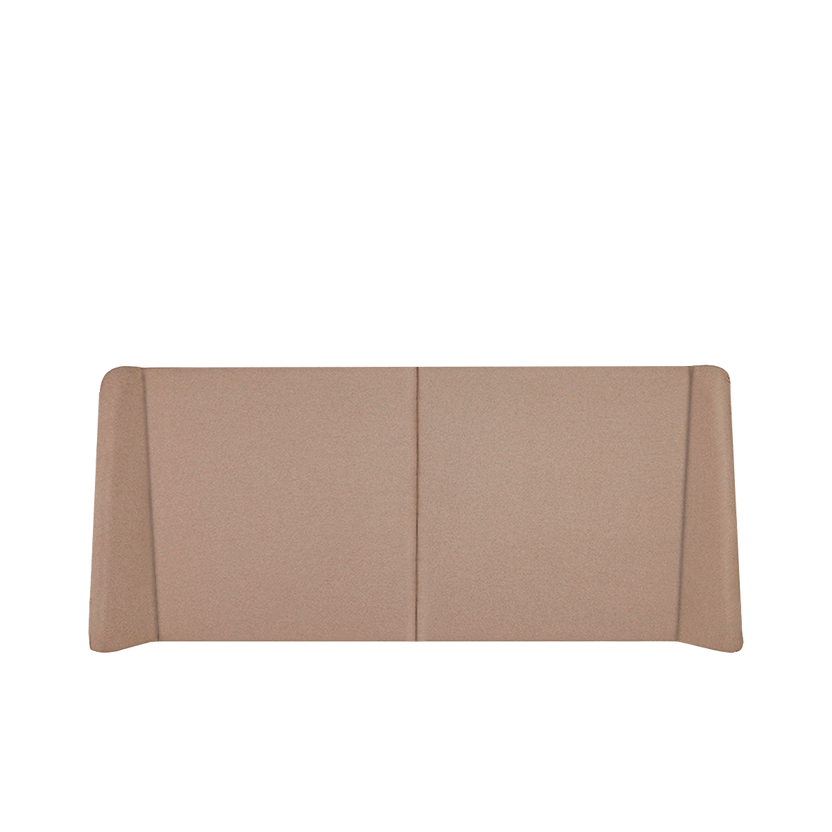 Cabecera para Cama Queen Size Tapizada Color Caqui. Acolchada con Hule Espuma. Estructura de Madera Industrial