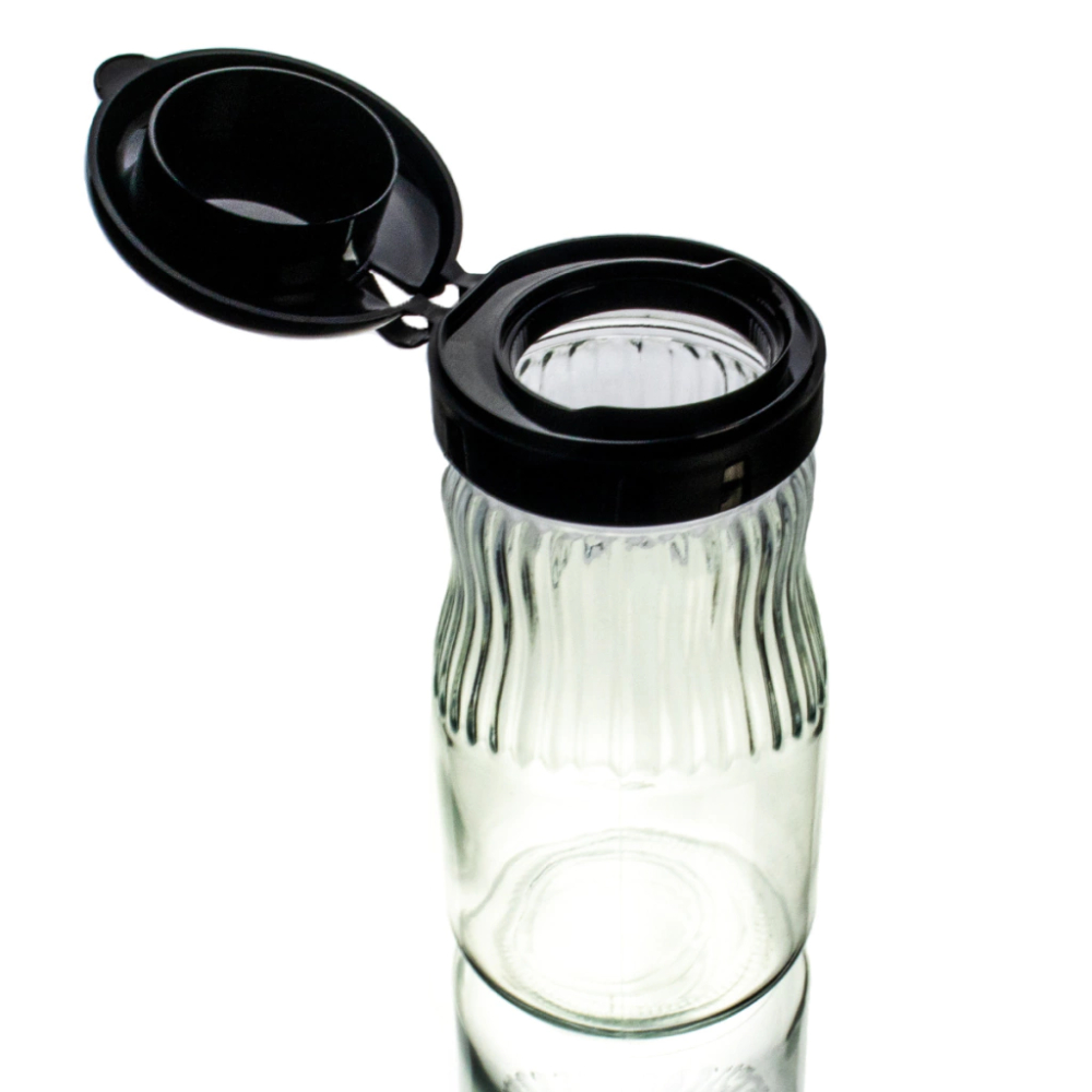 Frasco Vidrio Hermético 980ml C/Tapa Abrefácil Brang