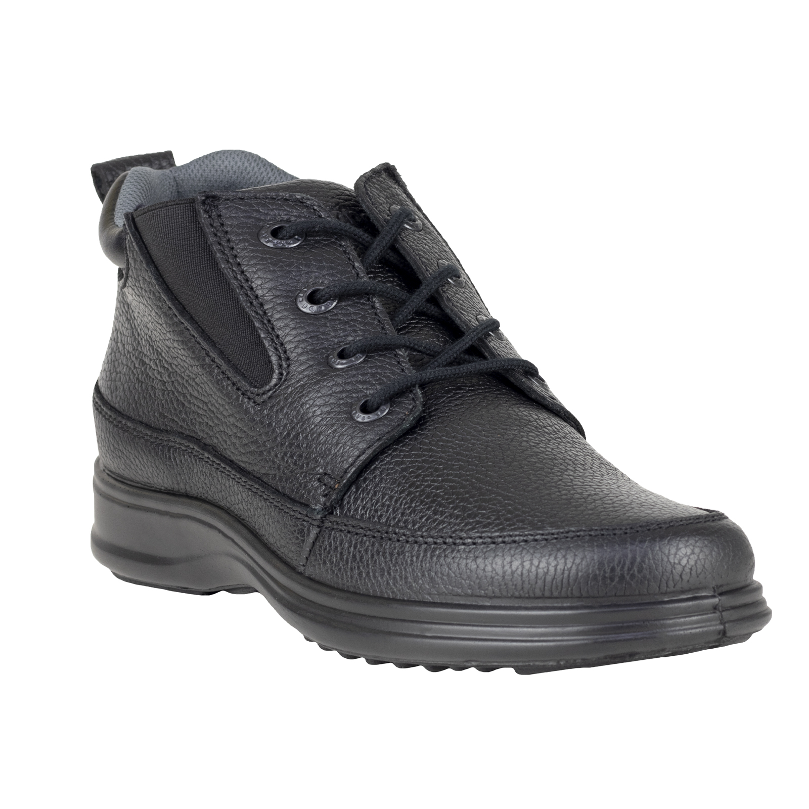 Zapato Outdoor Hombre De Piel Verde Tabaco 2592 Negro Comodo