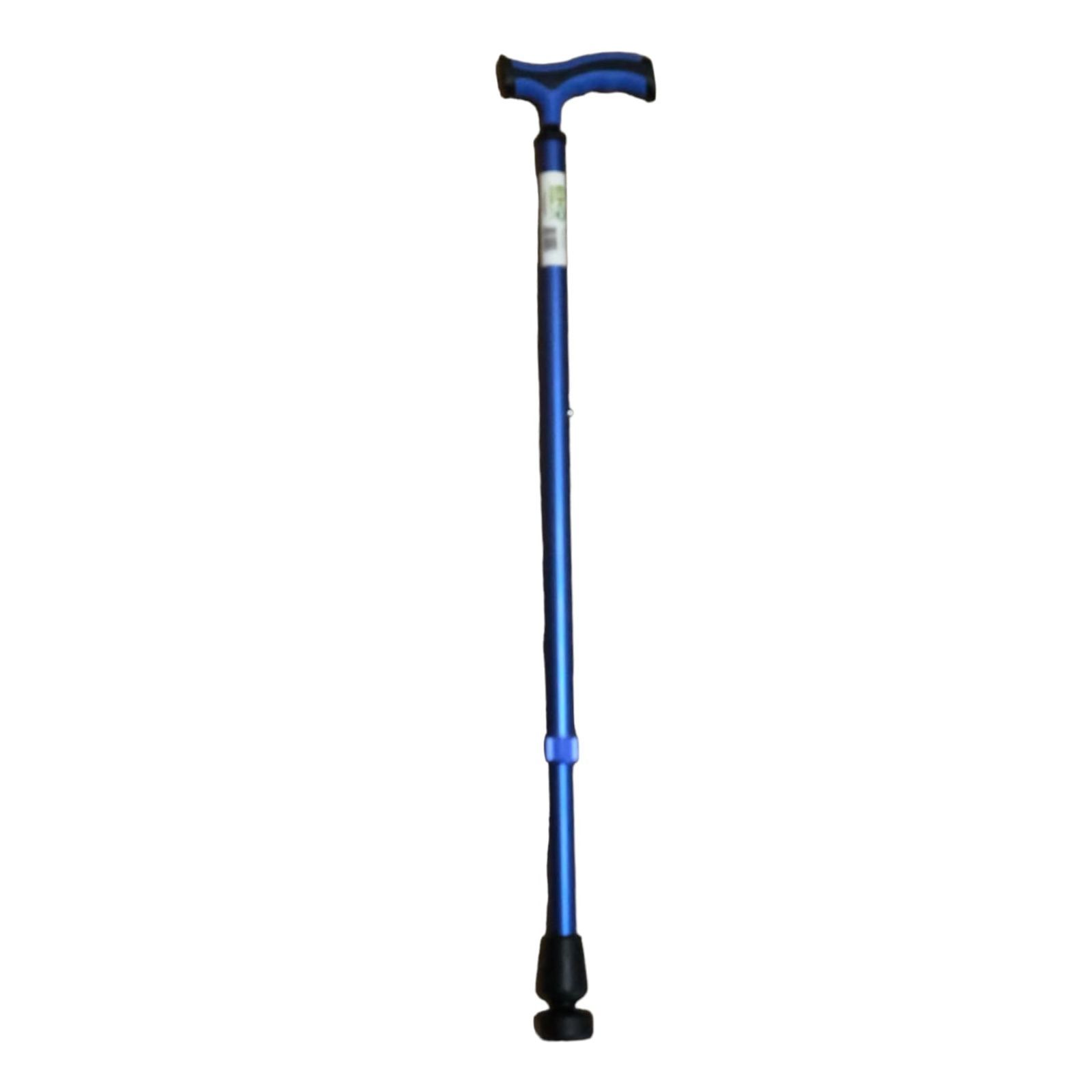 Baston De Aluminio Con Sistema Goma Rotatoria Azul