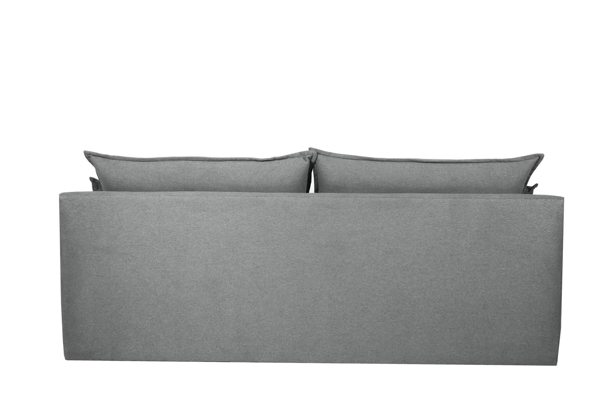 Sofá de 3 Plazas Tapizado Color Gris Oxford. Estructura de Madera Sólida