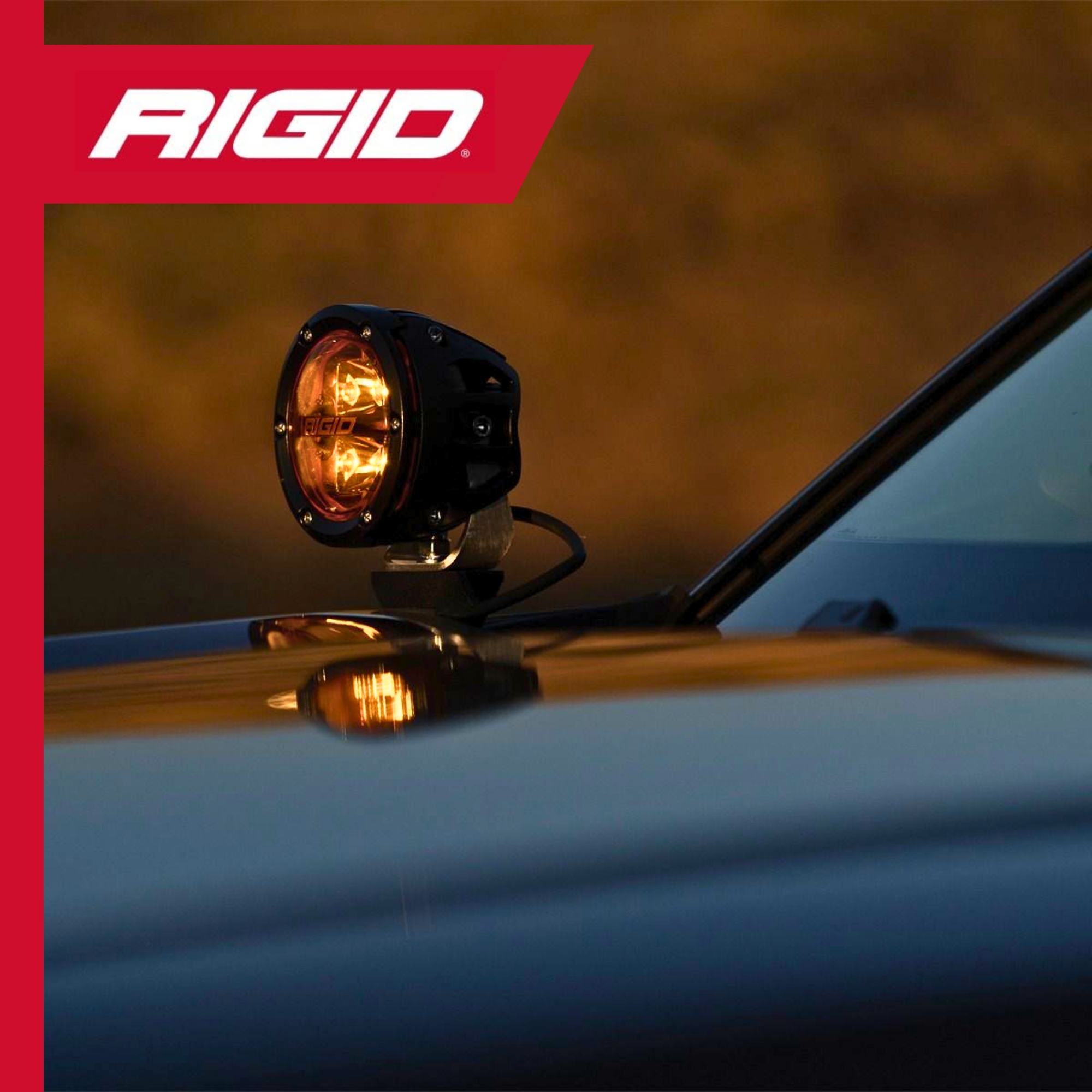 Faros LED Ambar Rigid 36123 4 Pulgadas Pro Edition Jeep Rzr X3