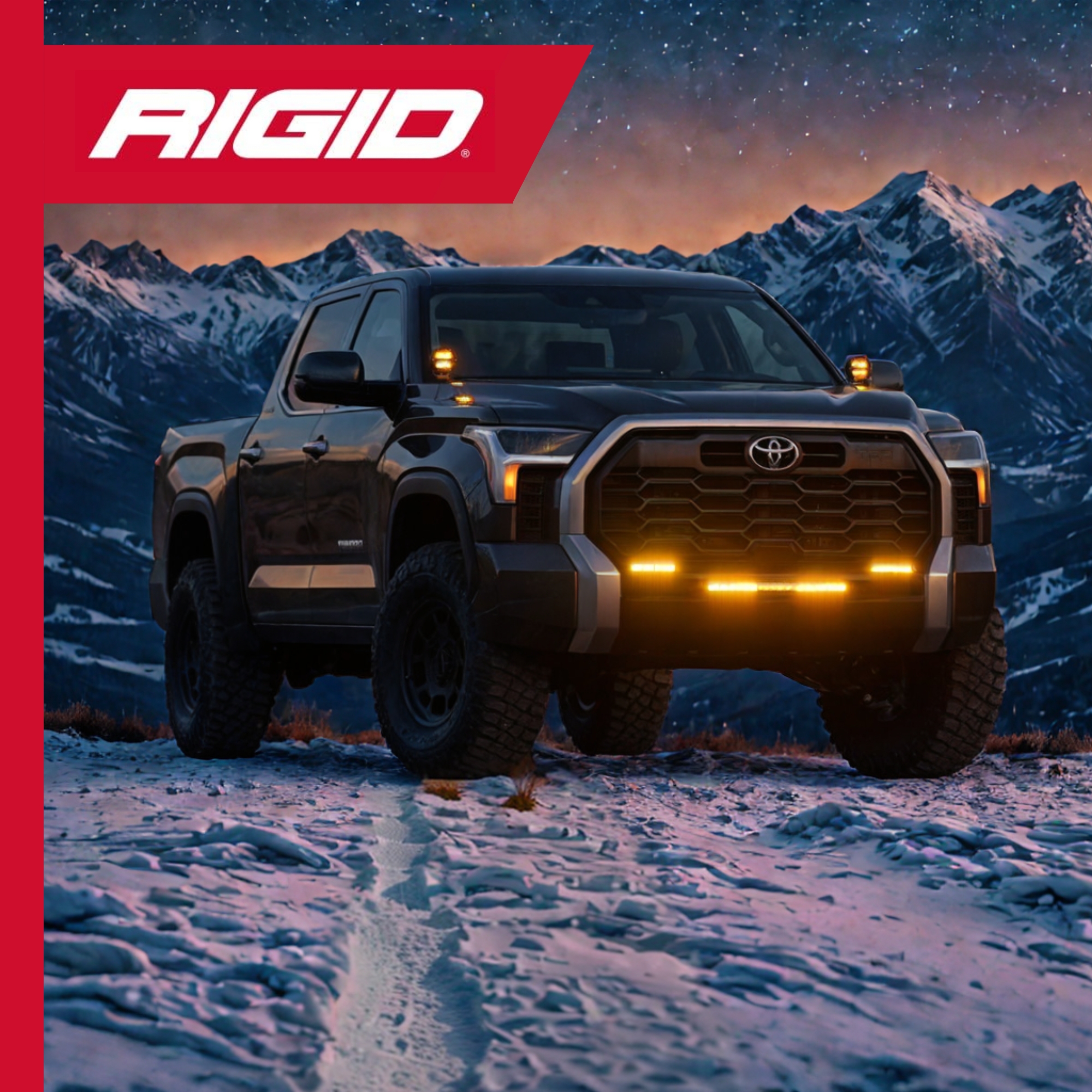 Faros LED Ambar Rigid 36123 4 Pulgadas Pro Edition Jeep Rzr X3