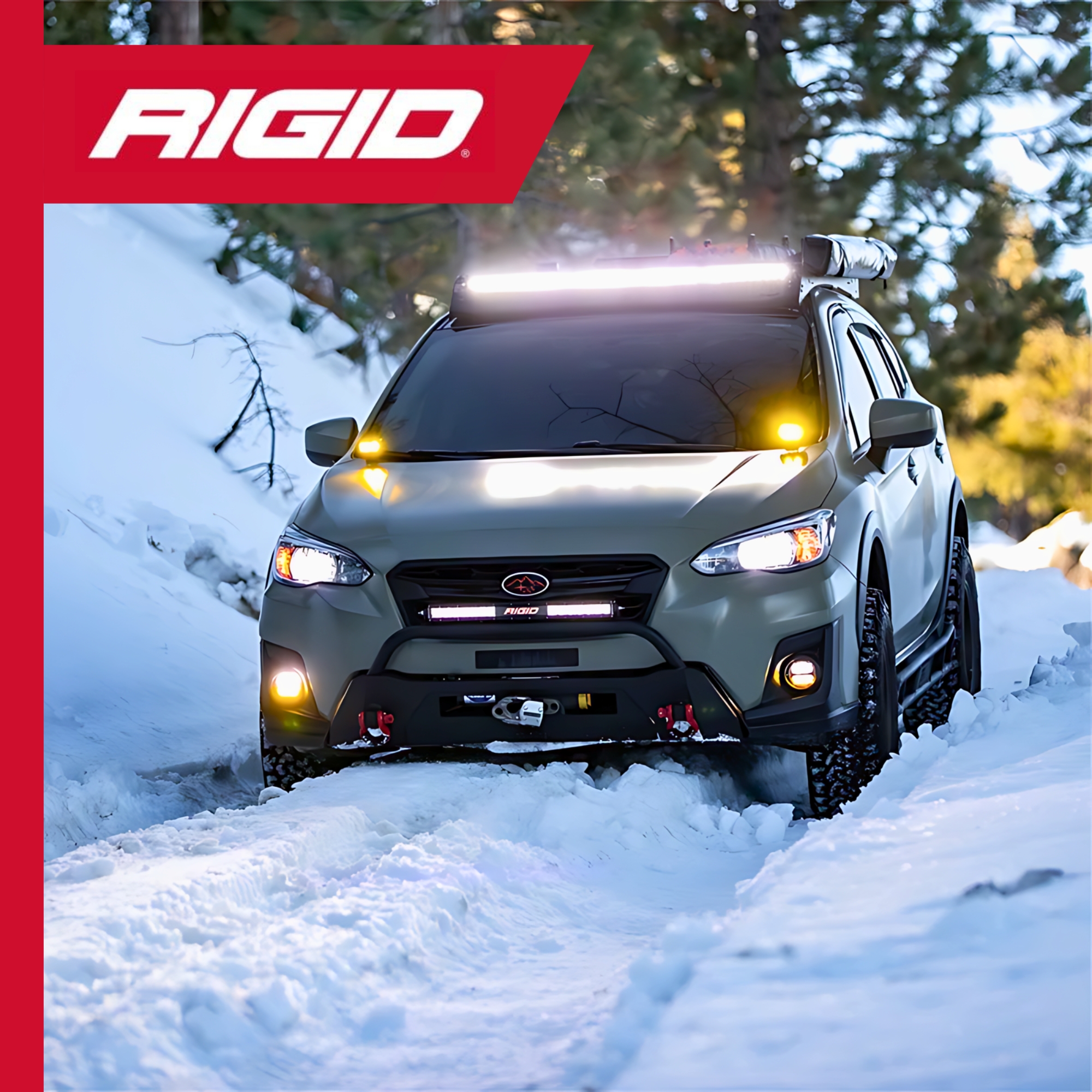 Faros LED Ambar Rigid 36123 4 Pulgadas Pro Edition Jeep Rzr X3