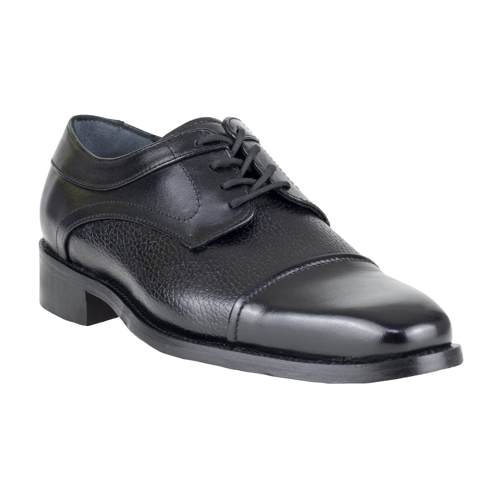 Zapato Oxford Hombre Vestir Bond Suela De Cuero 11216 Negro