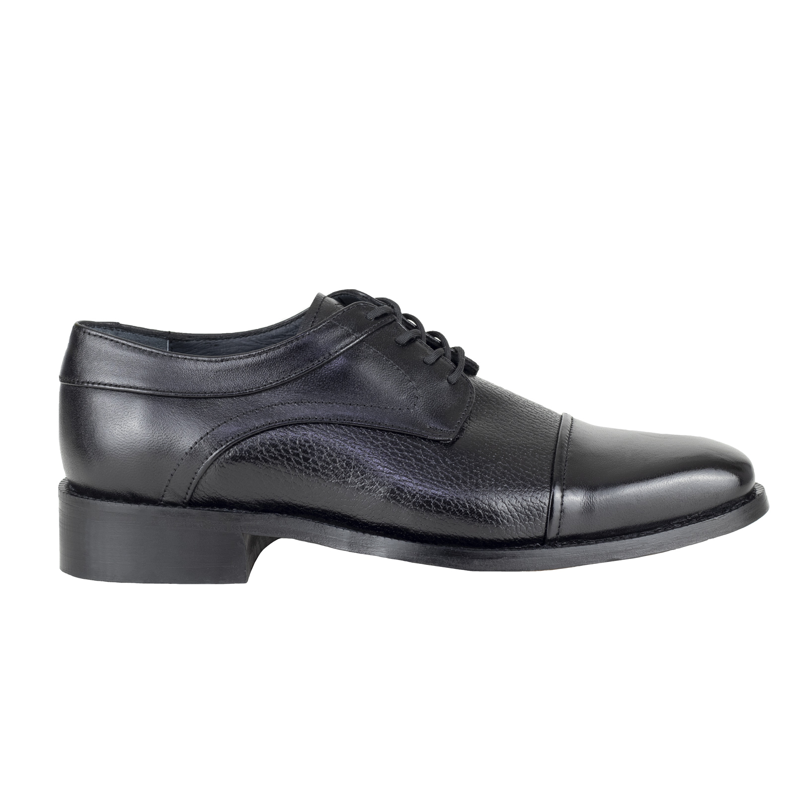 Zapato Oxford Hombre Vestir Bond Suela De Cuero 11216 Negro