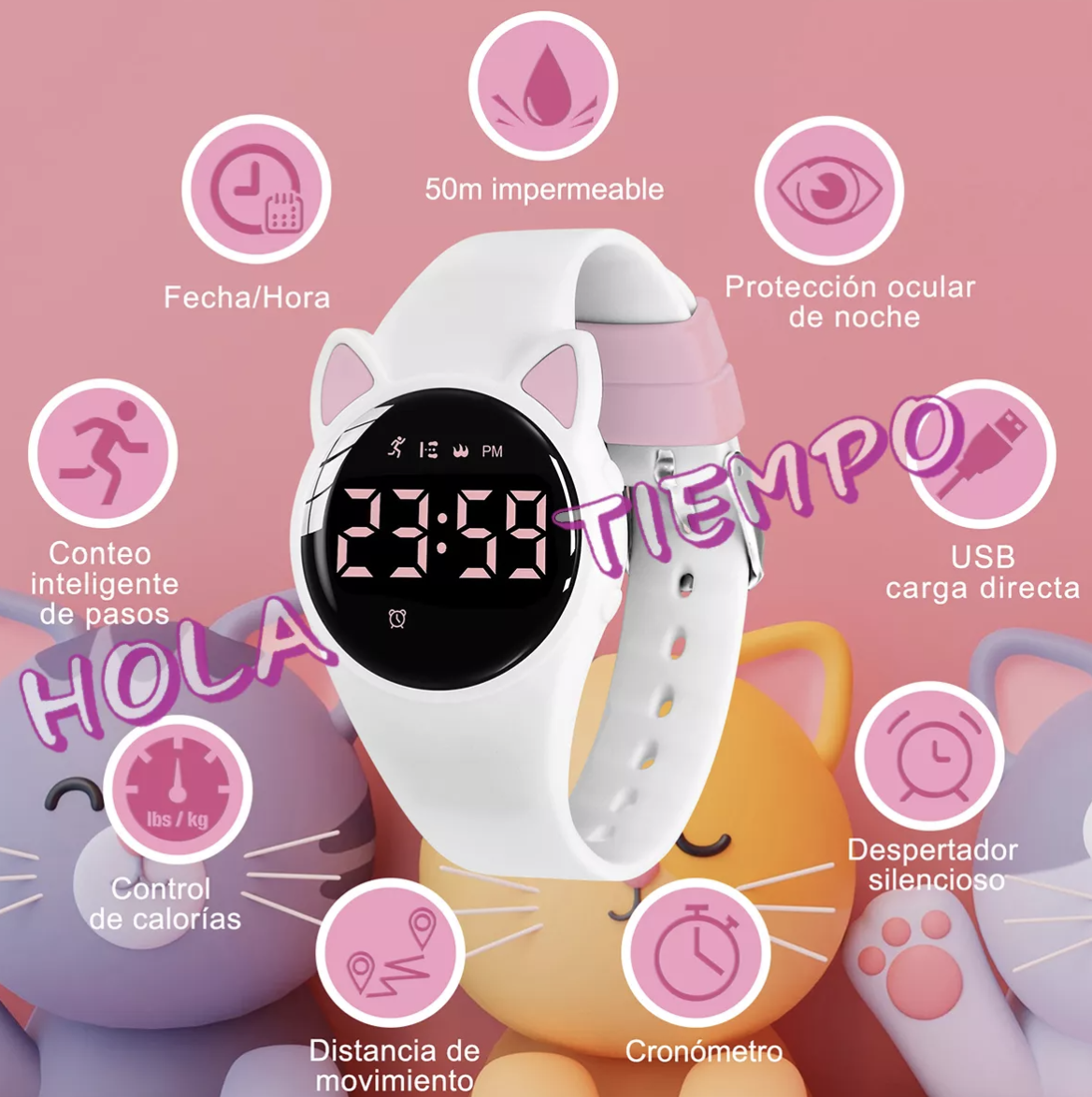 Despertador Digital Despertador De Pulsera Reloj Led Digital Reloj