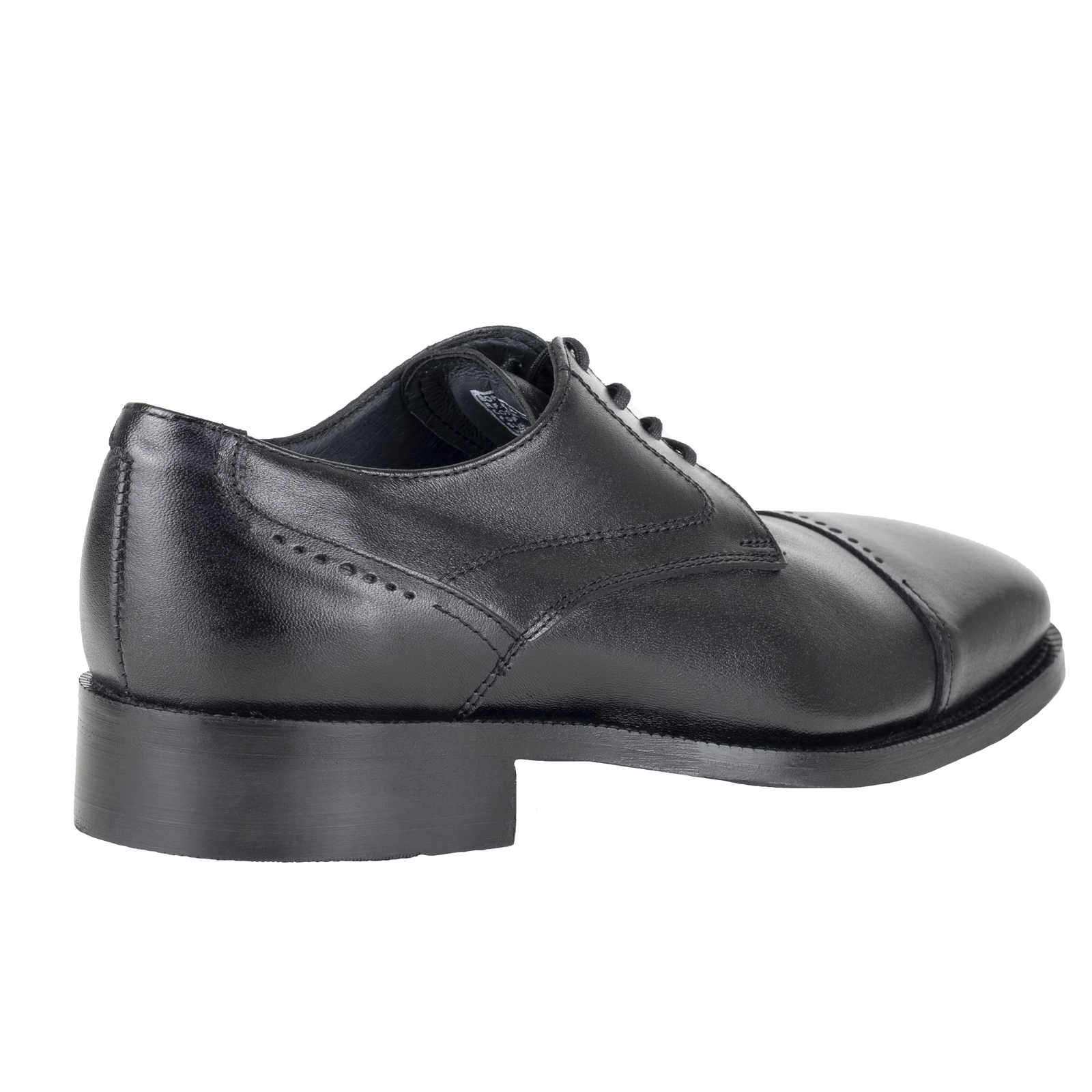 Zapato De Vestir Oxford Negro Hombre Bond 10116 Suela Cuero