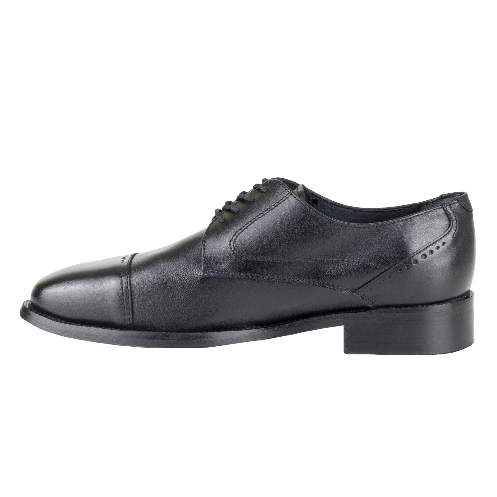 Zapato De Vestir Oxford Negro Hombre Bond 10116 Suela Cuero