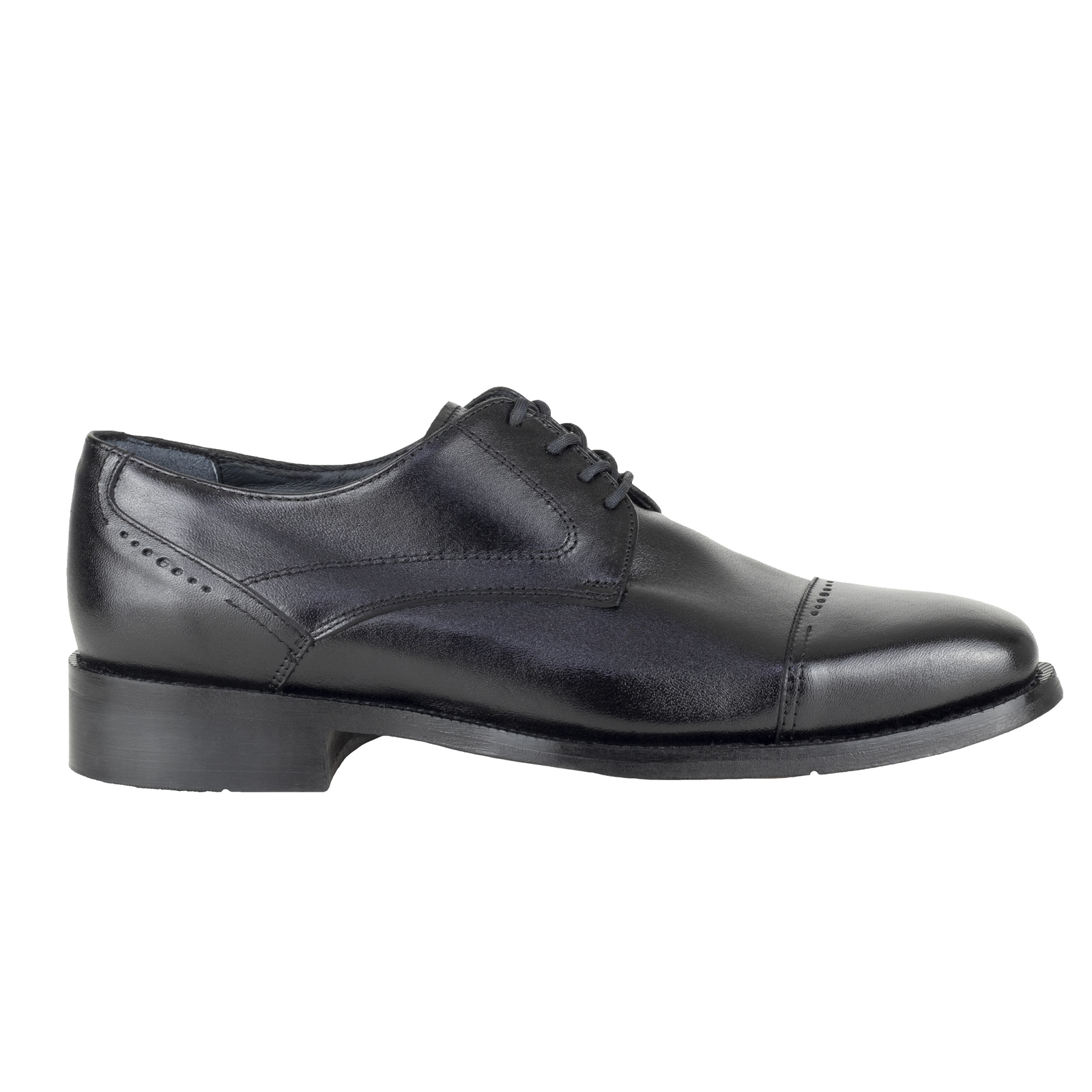 Zapato De Vestir Oxford Negro Hombre Bond 10116 Suela Cuero
