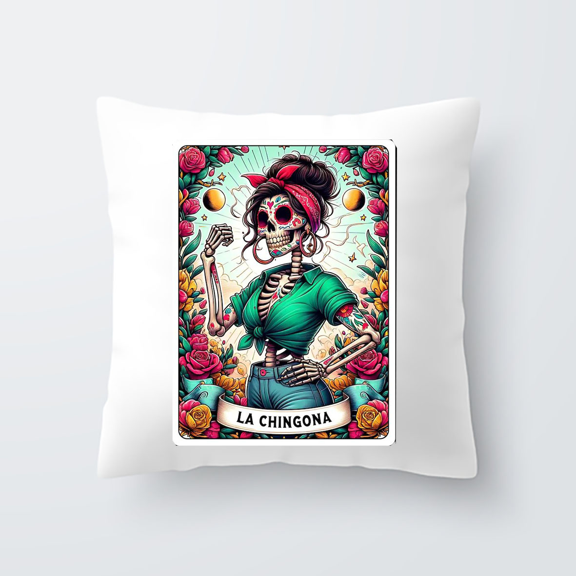 Cojin Decorativo Calaca Calavera Divertido Hogar Moderno