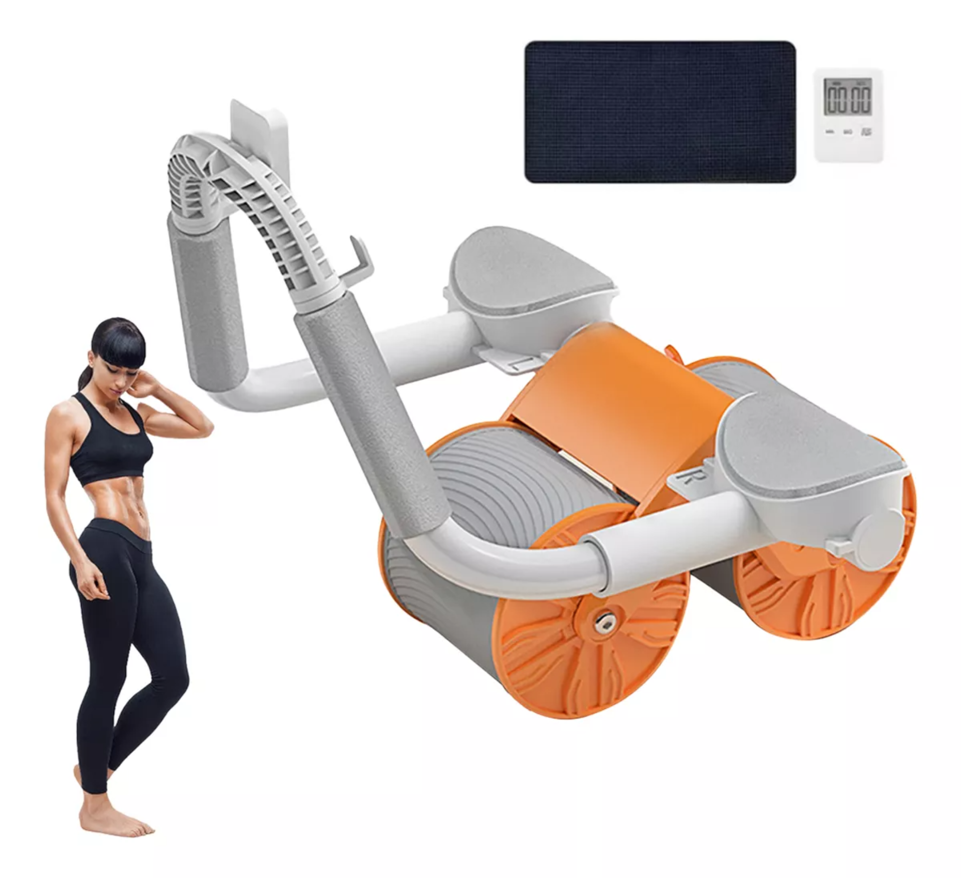 Ejercicio Abs Roller Rebote Automático Con Temporizador