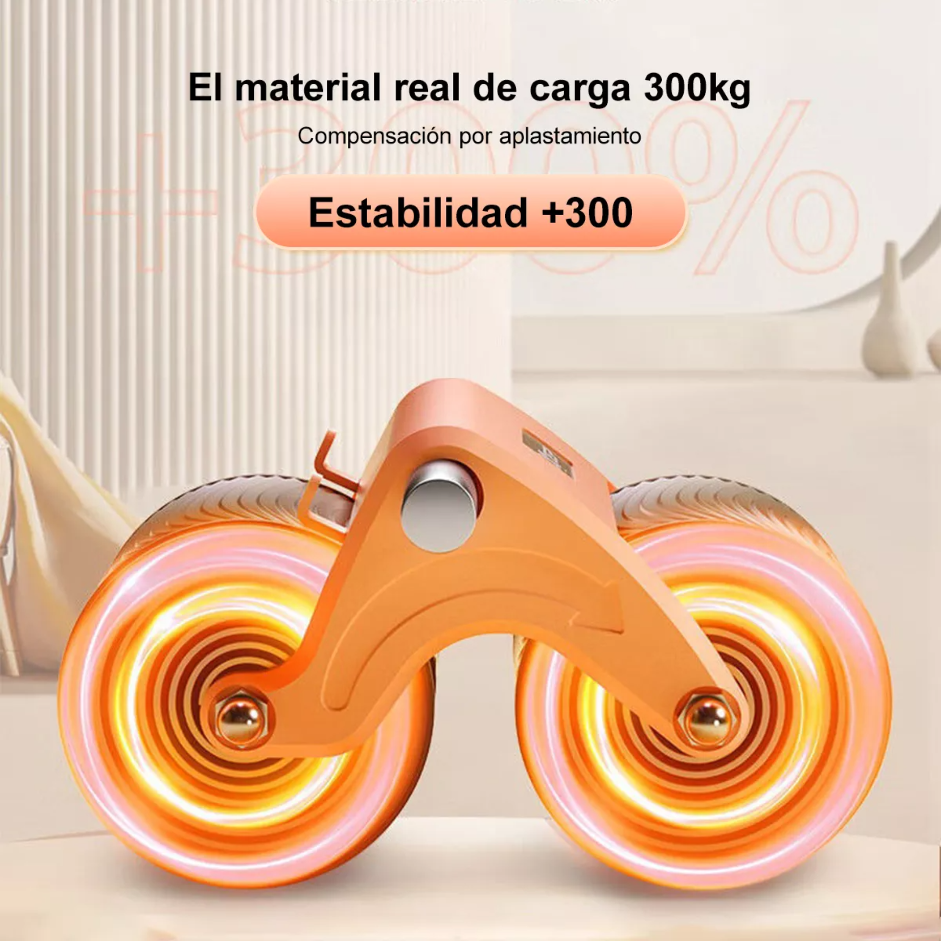 Ejercicio Abs Roller Rebote Automático Con Temporizador