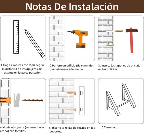 Ganchos Para Ropa Plegable En Pared Y 80cm Metal Barra BLANCO