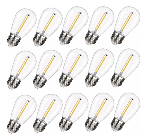 Foco Led Vintage E27/e26 De 1w 2200k, 15 Piezas
