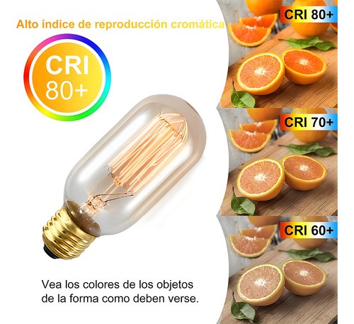Focos Edison Led Luces 8pcs Ámbar Bombillas E26/e27 