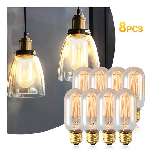 Focos Edison Led Luces 8pcs Ámbar Bombillas E26/e27 