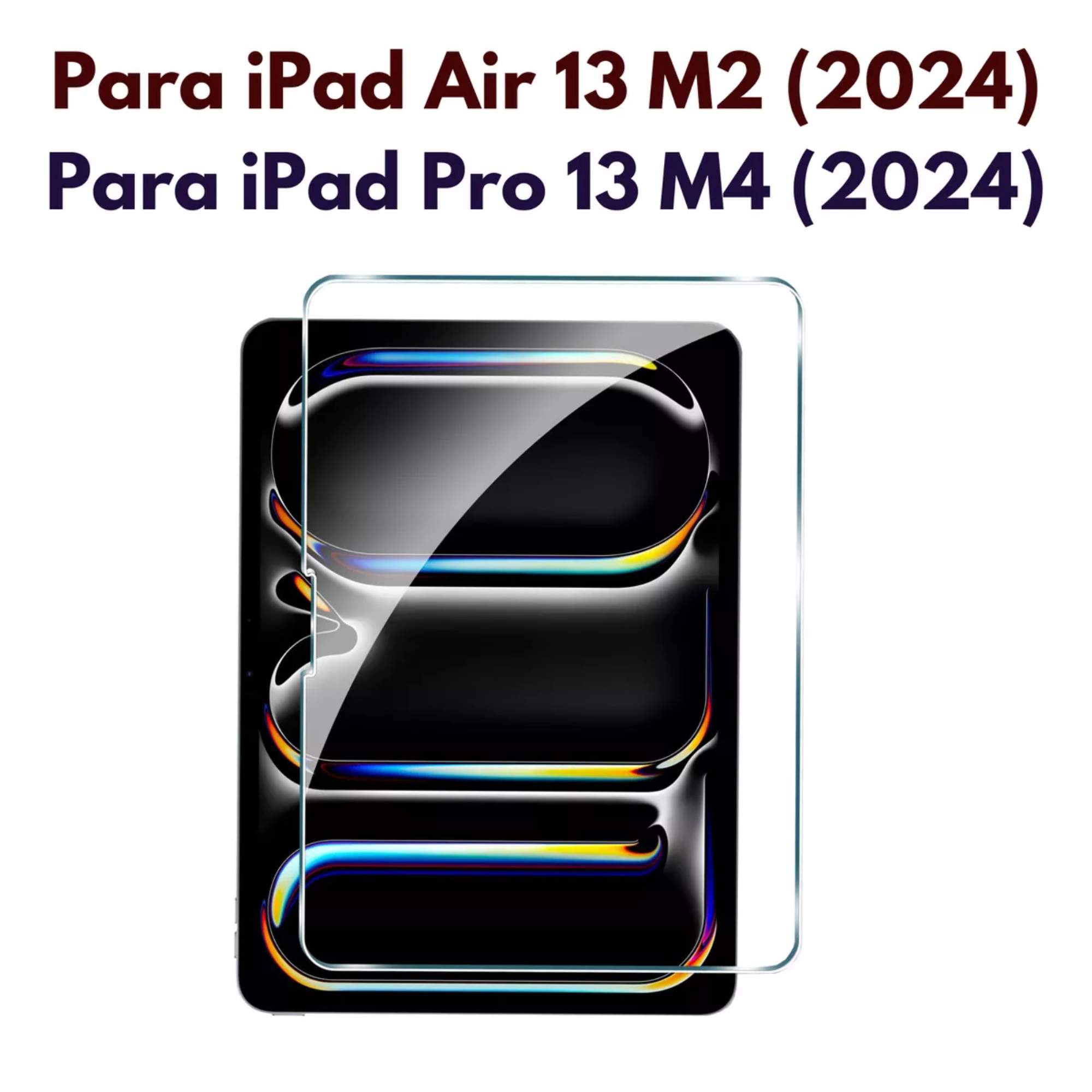 Mica De Cristal Templado Protector De Pantalla Para iPad Air 13  M2 Pro 13 M4